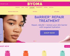 Byoma Website Screenshot